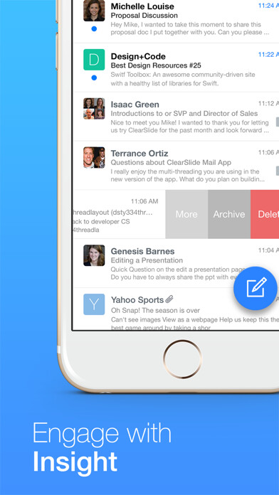 Emulate iPhone app ClearSlide Mail using MyAndroid Emulate iPhone app ClearSlide Mail using MyAndroid