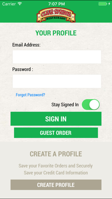 Emulate iPhone app Clear Springs Restaurant using MyAndroid Emulate iPhone app Clear Springs Restaurant using MyAndroid