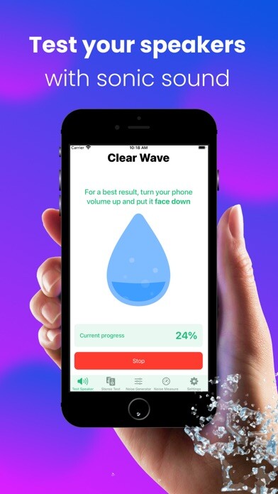Emulate iPhone app Clear Wave Tune - Sonic Sound using MyAndroid
