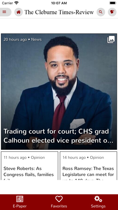 Emulate iPhone app Cleburne Times-Review using MyAndroid Emulate iPhone app Cleburne Times-Review using MyAndroid