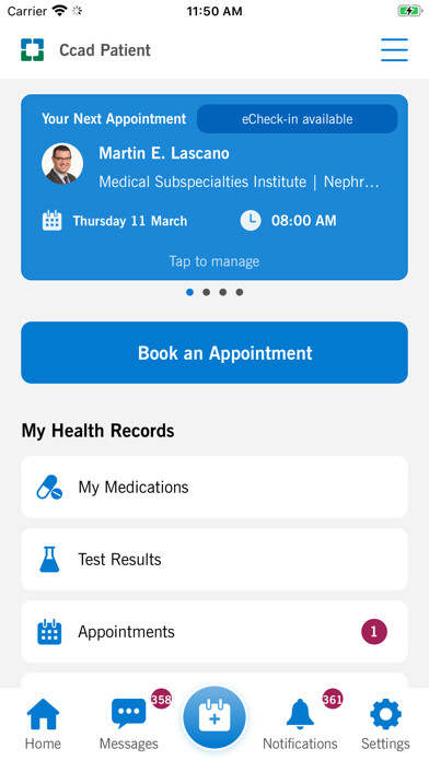 Emulate iPhone app Cleveland Clinic Abu Dhabi using MyAndroid Emulate iPhone app Cleveland Clinic Abu Dhabi using MyAndroid
