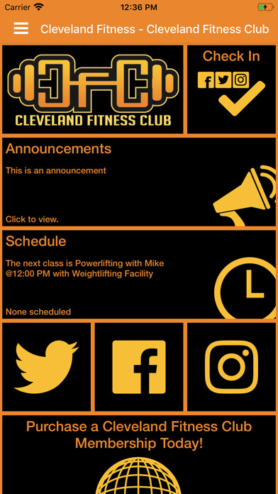 Emulate iPhone app Cleveland Fitness Club using MyAndroid Emulate iPhone app Cleveland Fitness Club using MyAndroid