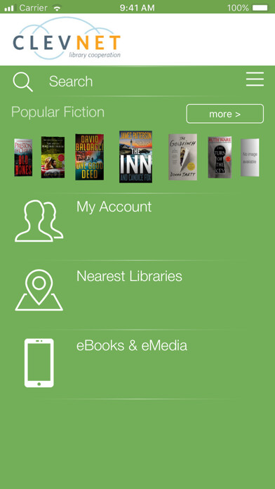 Emulate iPhone app Clevnet Libraries App using MyAndroid