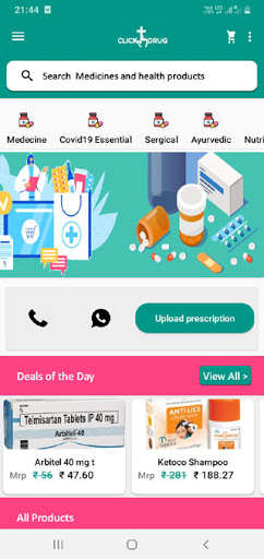 Run android online APK Click4drug from MyAndroid or emulate Click4drug using MyAndroid