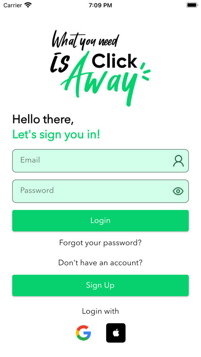 Emulate iPhone app Clickawayja using MyAndroid