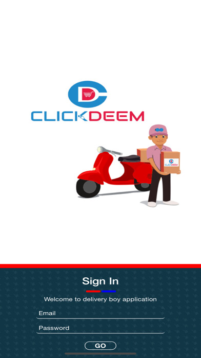 Emulate iPhone app Click Deem Delivery App using MyAndroid