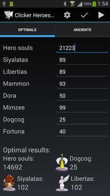 Emulate Android APK Clicker Heroes Calculator Emulate Android APK Clicker Heroes Calculator