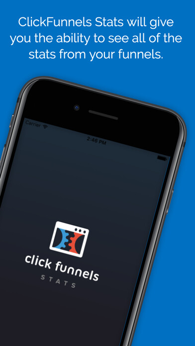 Emulate iPhone app ClickFunnels Stats using MyAndroid