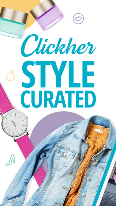 Emulate iPhone app Clickher: Style Curated using MyAndroid