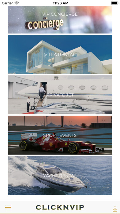Emulate iPhone app CLICKNVIP: VIP Concierge & Ser using MyAndroid Emulate iPhone app CLICKNVIP: VIP Concierge & Ser using MyAndroid