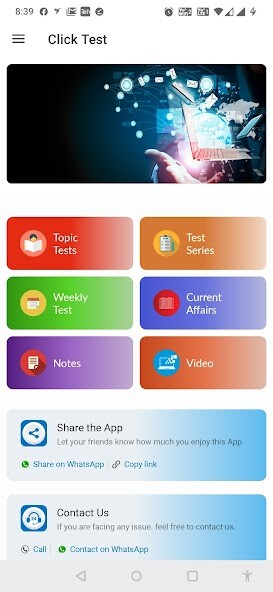 Run android online APK Click Test: Test Series, Notes from MyAndroid or emulate Click Test: Test Series, Notes using MyAndroid Run android online APK Click Test: Test Series, Notes from MyAndroid or emulate Click Test: Test Series, Notes using MyAndroid
