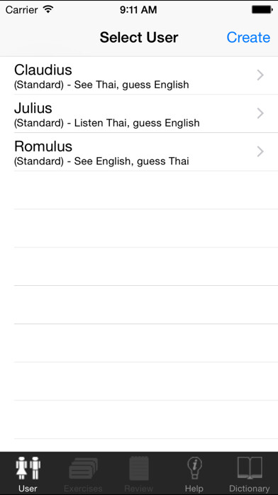 Emulate iPhone app ClickThai VocTrain EN using MyAndroid Emulate iPhone app ClickThai VocTrain EN using MyAndroid