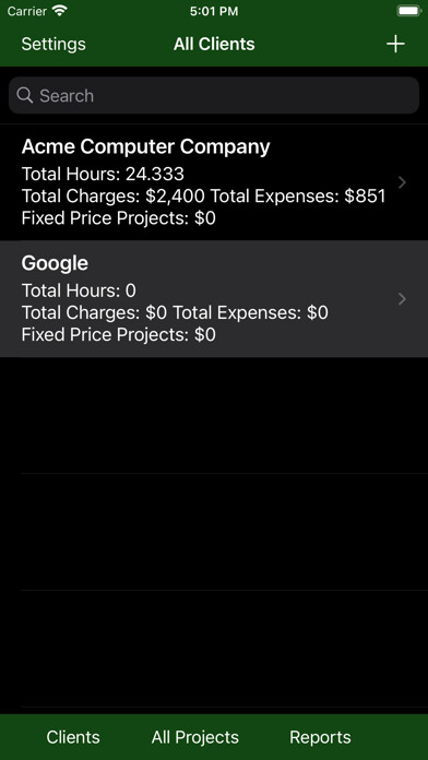 Emulate iPhone app Client Billing using MyAndroid