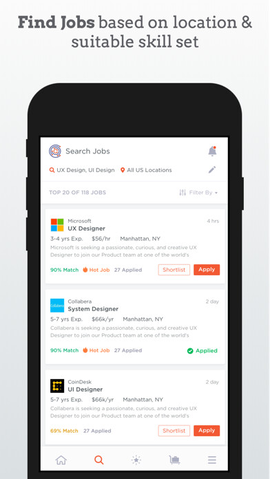 Emulate iPhone app ClikSource For Candidates using MyAndroid Emulate iPhone app ClikSource For Candidates using MyAndroid