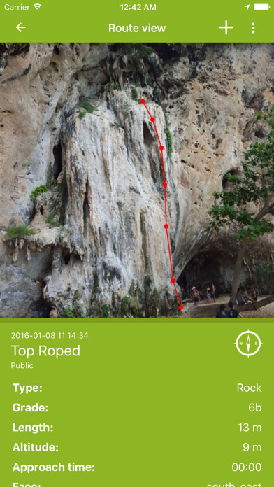 Emulate iPhone app CLIMBOS - world climbing topo using MyAndroid Emulate iPhone app CLIMBOS - world climbing topo using MyAndroid