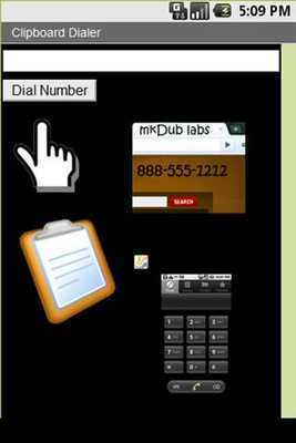 Emulate Android APK Clipboard Dialer Emulate Android APK Clipboard Dialer