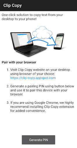 Run android online APK Clip Copy - PC to mobile from MyAndroid or emulate Clip Copy - PC to mobile using MyAndroid