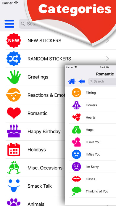 Emulate iPhone app CLIPish Stickers using MyAndroid Emulate iPhone app CLIPish Stickers using MyAndroid