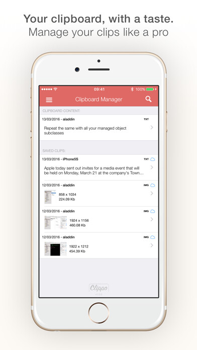 Emulate iPhone app Clippo - Clipboard manager using MyAndroid Emulate iPhone app Clippo - Clipboard manager using MyAndroid