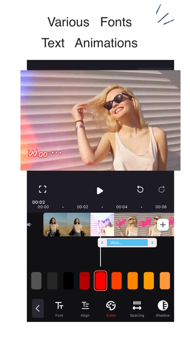 Emulate iPhone app Clips Focos - Video Editor using MyAndroid