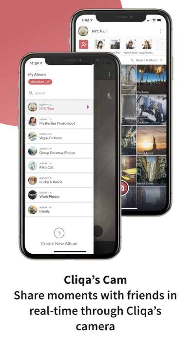 Emulate iPhone app Cliqa  Organize & Store Photos using MyAndroid