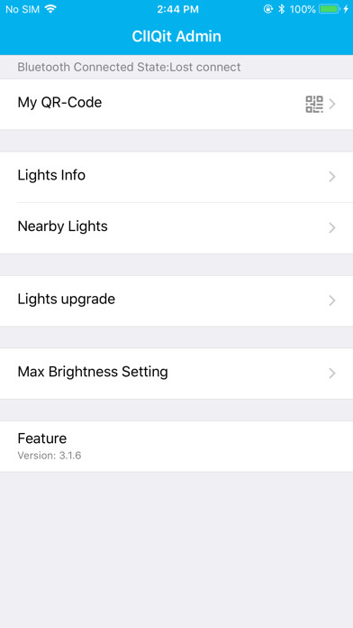 Emulate iPhone app CLIQit admin using MyAndroid