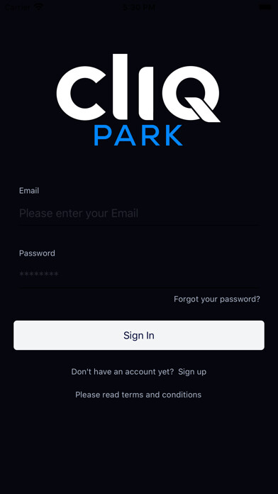 Emulate iPhone app CliQ - Park using MyAndroid Emulate iPhone app CliQ - Park using MyAndroid