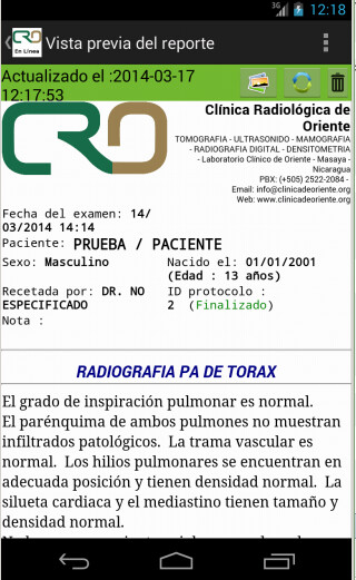 Run android online APK Clínica Radiológica de Oriente from MyAndroid or emulate Clínica Radiológica de Oriente using MyAndroid Run android online APK Clínica Radiológica de Oriente from MyAndroid or emulate Clínica Radiológica de Oriente using MyAndroid