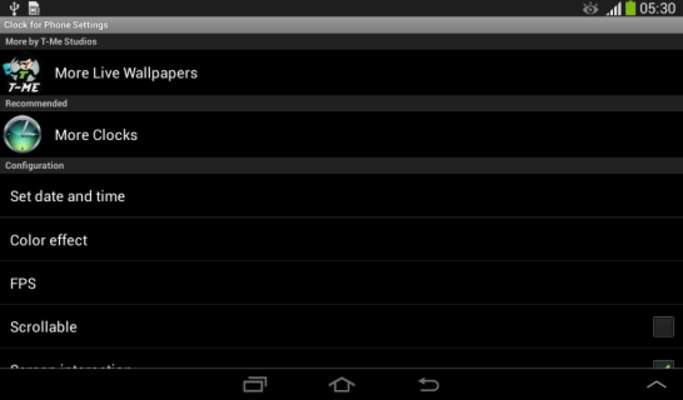 Emulate Android APK Clock for Phone