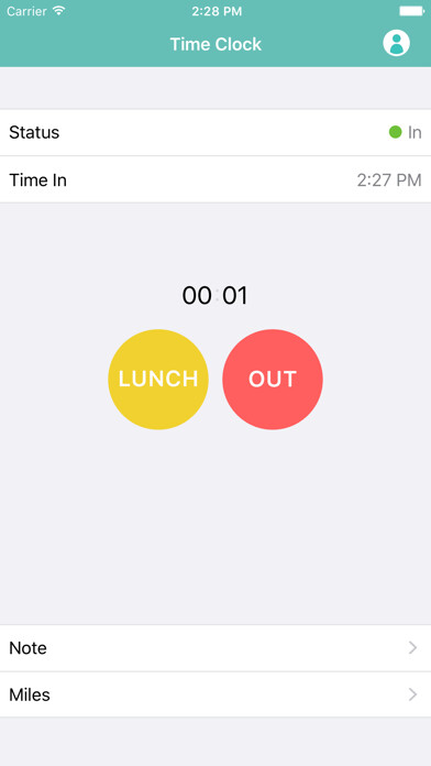 Emulate iPhone app ClockIn Portal - Time Tracker using MyAndroid