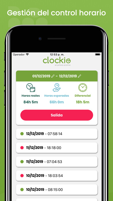 Emulate iPhone app Clockio using MyAndroid