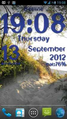 Emulate Android APK Clock Live Wallpaper lite