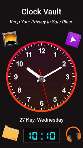 Emulate Android APK Clock - The Vault : Secret Photo Video Locker