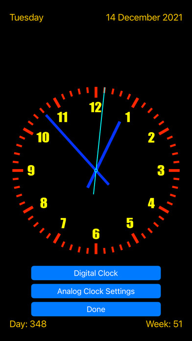 Emulate iPhone app Clock - TV using MyAndroid