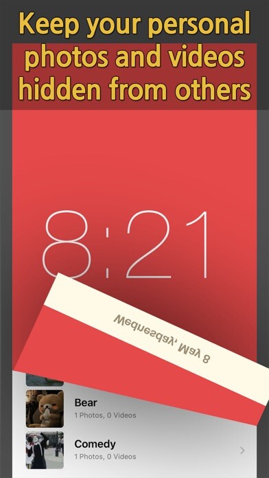 Emulate iPhone app Clock Vault - Hide albums! using MyAndroid Emulate iPhone app Clock Vault - Hide albums! using MyAndroid