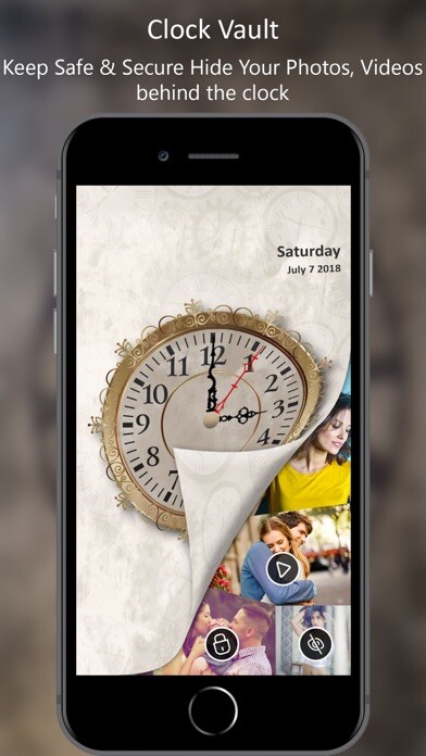 Emulate iPhone app Clock Vault : Photo Video Lock using MyAndroid Emulate iPhone app Clock Vault : Photo Video Lock using MyAndroid