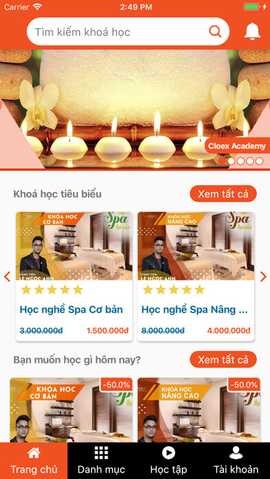 Emulate iPhone app Cloex Academy using MyAndroid