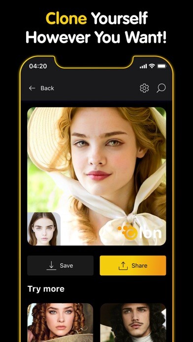 Emulate iPhone app Clon: AI Face Swap using MyAndroid