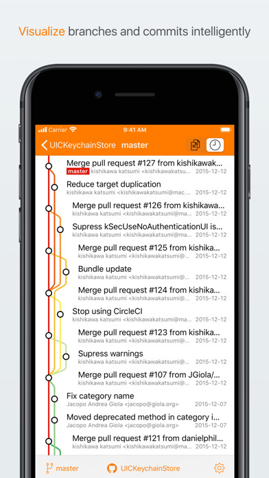 Emulate iPhone app Clone - Git client advanced using MyAndroid Emulate iPhone app Clone - Git client advanced using MyAndroid