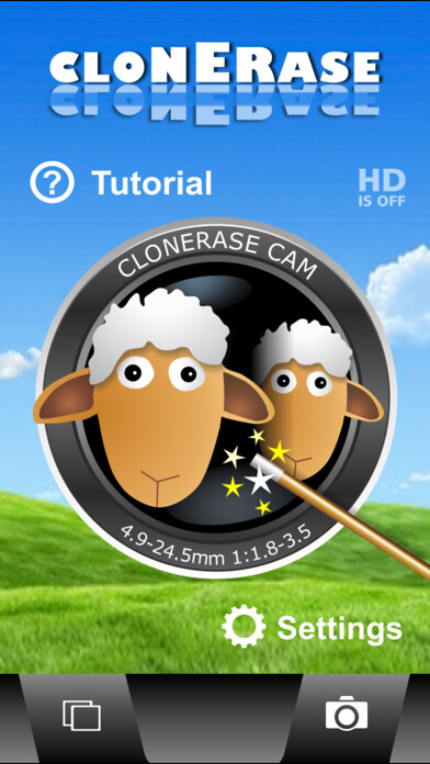 Emulate iPhone app ClonErase Camera using MyAndroid