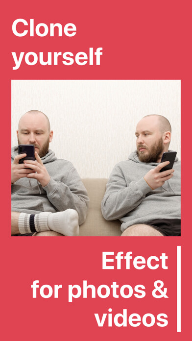 Emulate iPhone app Clone Yourself - Clone Effect using MyAndroid