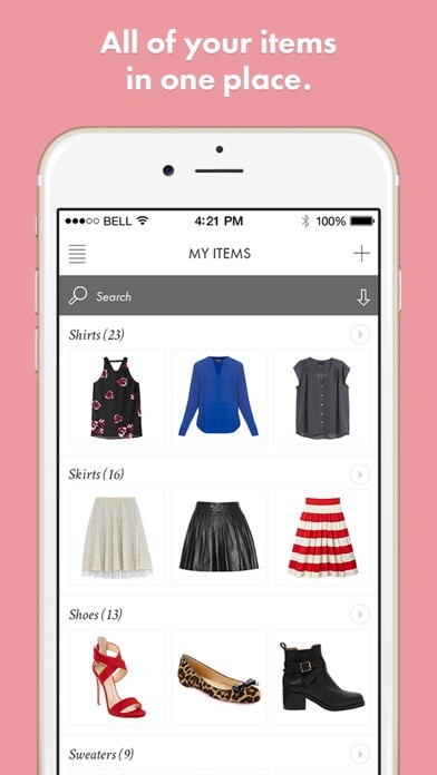 Emulate iPhone app ClosetSpace - Closet & Outfits using MyAndroid