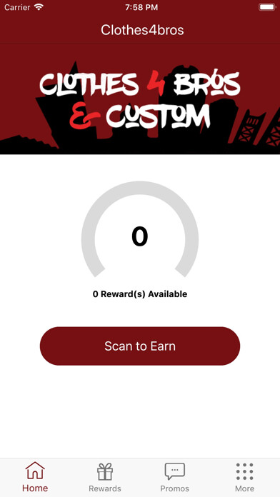 Emulate iPhone app Clothes4bros Rewards using MyAndroid Emulate iPhone app Clothes4bros Rewards using MyAndroid