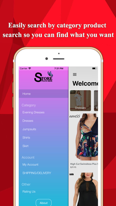 Emulate iPhone app Clothing Plus Size Shopping using MyAndroid Emulate iPhone app Clothing Plus Size Shopping using MyAndroid