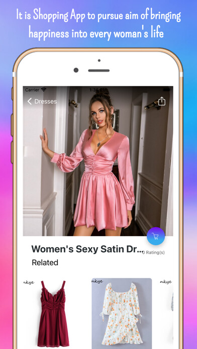 Emulate iPhone app Clothing Women Fashion Shop using MyAndroid