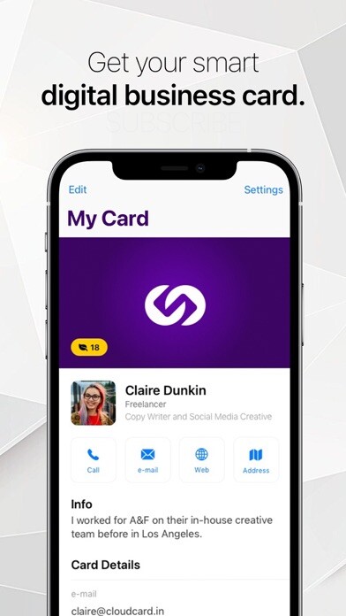 Emulate iPhone app Cloud Business Card using MyAndroid