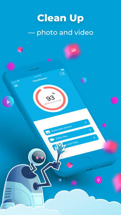 Emulate iPhone app CloudCleaner - Clean Storage using MyAndroid Emulate iPhone app CloudCleaner - Clean Storage using MyAndroid