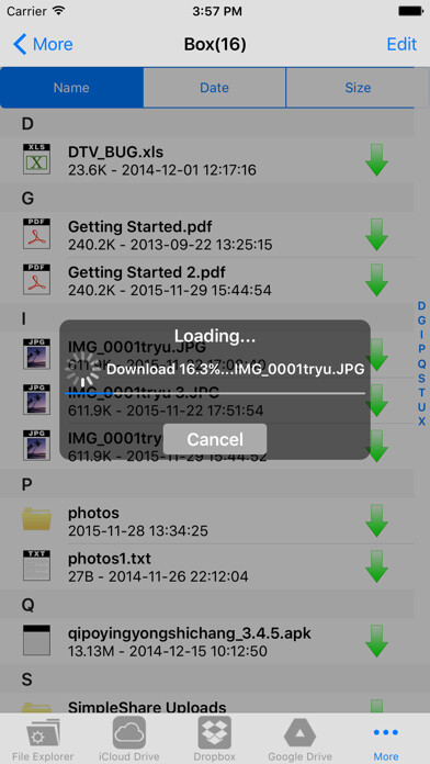 Emulate iPhone app Cloud File Explorer using MyAndroid Emulate iPhone app Cloud File Explorer using MyAndroid