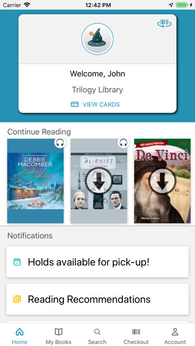 Emulate iPhone app cloudLibrary by bibliotheca using MyAndroid