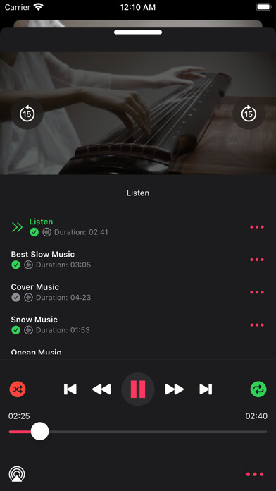 Emulate iPhone app Cloud Music Drive using MyAndroid